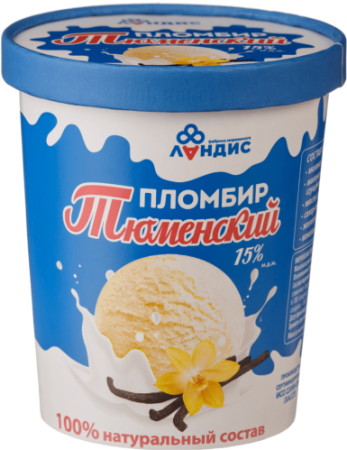 Ведро "Тюменский пломбир" 15% ванильный 