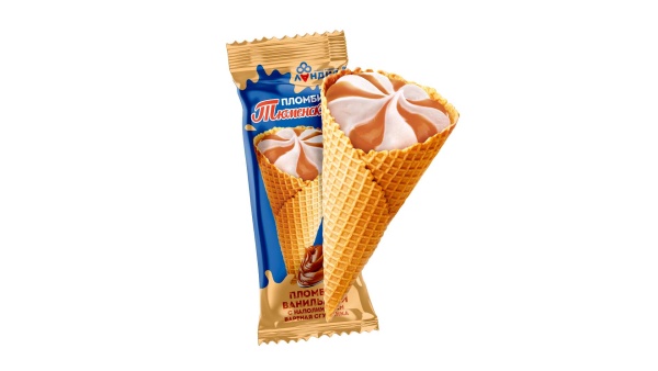 Рожок "Тюменский пломбир" 15% вар.сгущенка 90 г р *20 шт